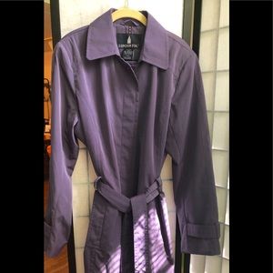 London Fog short trench -new  Plum  XL
